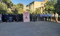  پیاده روی کارکنان دانشگاه علوم پزشکی لرستان در محوطه ستاد دانشگاه 
