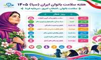 هفته ملی سلامت بانوان ایران گرامی باد 